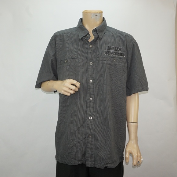 Harley-Davidson Other - MENS HARLEY DAVIDSON EMBROIDERED BUTTON UP SHIRT